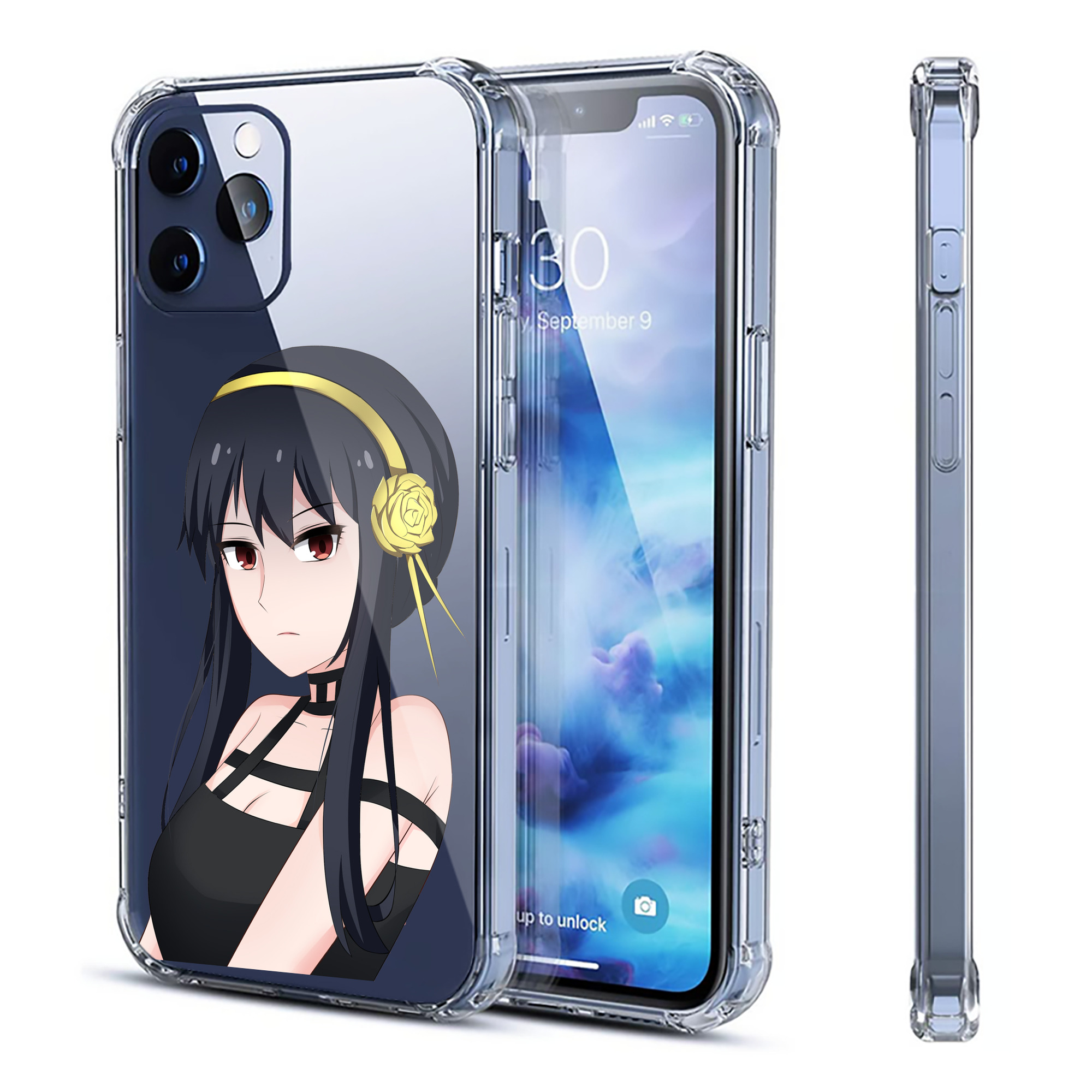 （画像用） SPY×FAMILY间谍家家酒 【iPhone 12シリーズ対応】透明スマホケース（クリアソフトケース）
